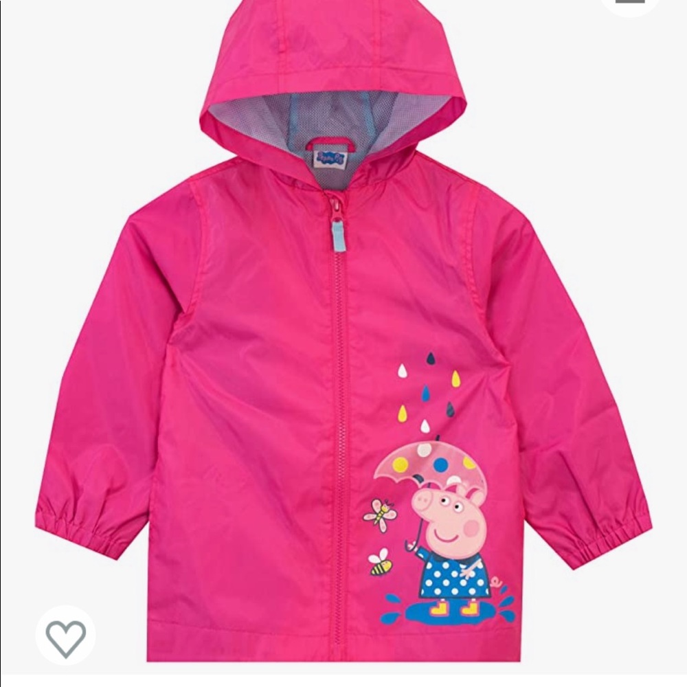 Kids Peppa Pig Raincoat size 7